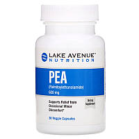 Lake Avenue Nutrition, ПЭА (пальмитоилэтаноламид), PEA 600 мг, 30 растительных капсул