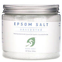 White Egret Personal Care, Английская соль, Epsom Salt Соль для ванны без запаха, 454 г