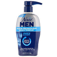 Nair, Крем для видалення волосся безболісно For Men, Hair Remover Body Cream 368 g