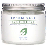 White Egret Personal Care, Английская соль, Epsom Salt Соль для ванны эвкалипт, 454 г