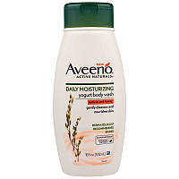 Aveeno, 'Природные активные компоненты', увлажняющий гель для душа с йогуртом для ежедневного использования, абрикосово-медовый, 18 жидких унций (532