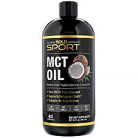 California Gold Nutrition, Sport, олія з середньоланцюговими тригліцеридами органік, MCT oil 946 мл