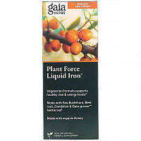 Gaia Herbs, Plant Force Liquid Iron, Рідке залізо 473 мл