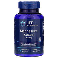 Life Extension, Магній (цитрат), 160 мг, 100 вегетаріанських капсул