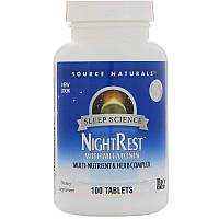 Source Naturals, NightRest з мелатоніном, 100 таблеток