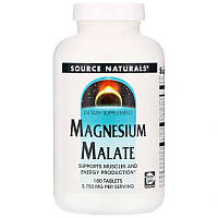 Source Naturals, Magnesium Malate, малат магнію 3,750 mg, 180 Tablets