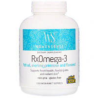 Natural Factors, WomenSense, RxOmega-3, Омега 3 ЕПК/ДГК плюс 120 м'яких таблеток