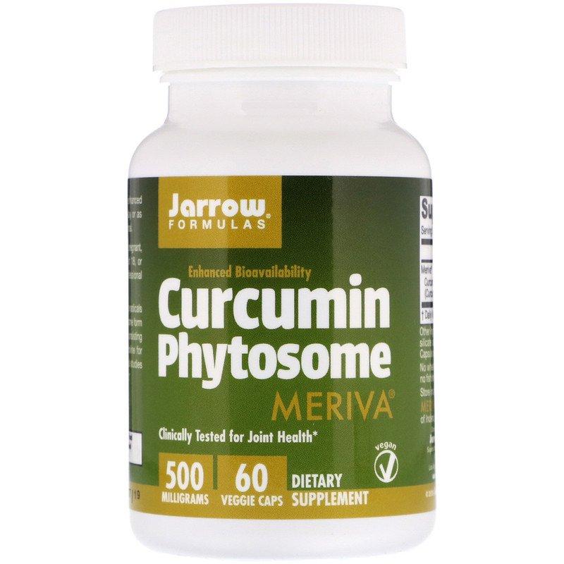 Jarrow Formula, Фітосоми куркуміну, 500 мг, Куркумін 60 вегетаріанських капсул