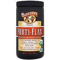 Barlean's, Органічний Forti-Flax, мелене лляне насіння вищої якості, 16 унцій (454 г)