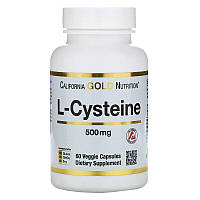 California Gold Nutrition, AjiPure, L-цистеин, 500 мг, 60 растительных капсул