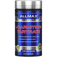 ALLMAX Nutrition, L-карнитин + тартрат, 120 капсул