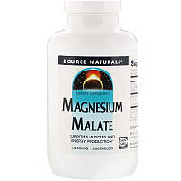 Source Naturals, Яблучнокислий магній, Малат Магнію 1250 мг, 360 таблеток