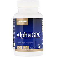 Jarrow Formulas, Альфа ГФХ, Alpha GPC л-альфа глицерилфосфорилхолин Препарат для памяти 300 мг, 60 капсул