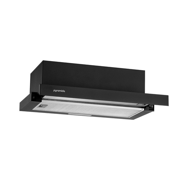 Телескопічна витяжка кухонна PYRAMIDA TLX2 60 BL, фото 1