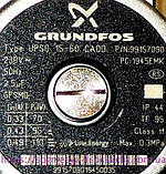 Насос "голова 6" Grundfoss 15/25-60 66/30 мм 110 Вт (б.ф.у, EU) Viessmann, арт. 7828742А, к.з. 0514/2, фото 3