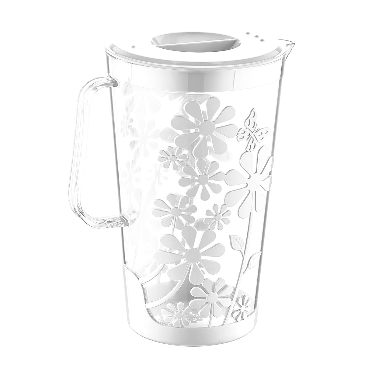 Глечик пластиковий Irak Plastik Daisy 2,5 л (SU-250), білий