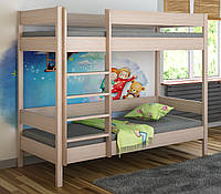 Двох'ярусне ліжко для двох дітей LukDom Diego 160х80 вибілений дуб