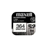 Часовая батарейка 364 / SR 621 SW / AG1 Maxell (1шт.)