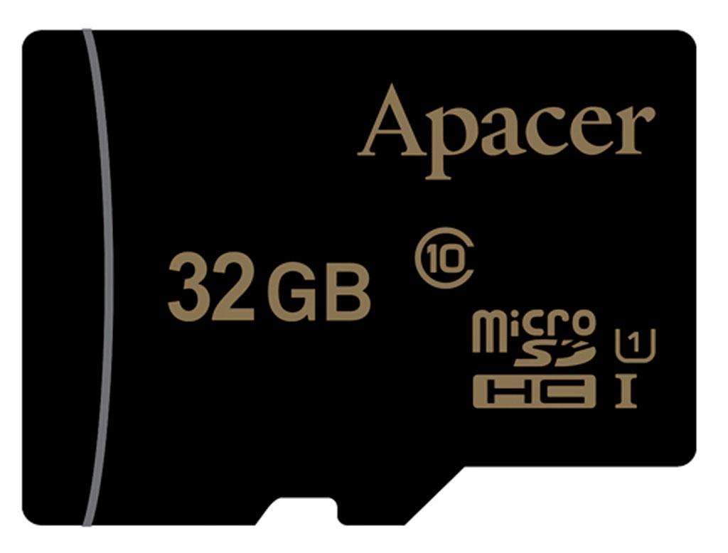 Картка пам'яті Apacer 32 GB microSDHC class 10 UHS-I (AP32GMCSH10U1-RA)