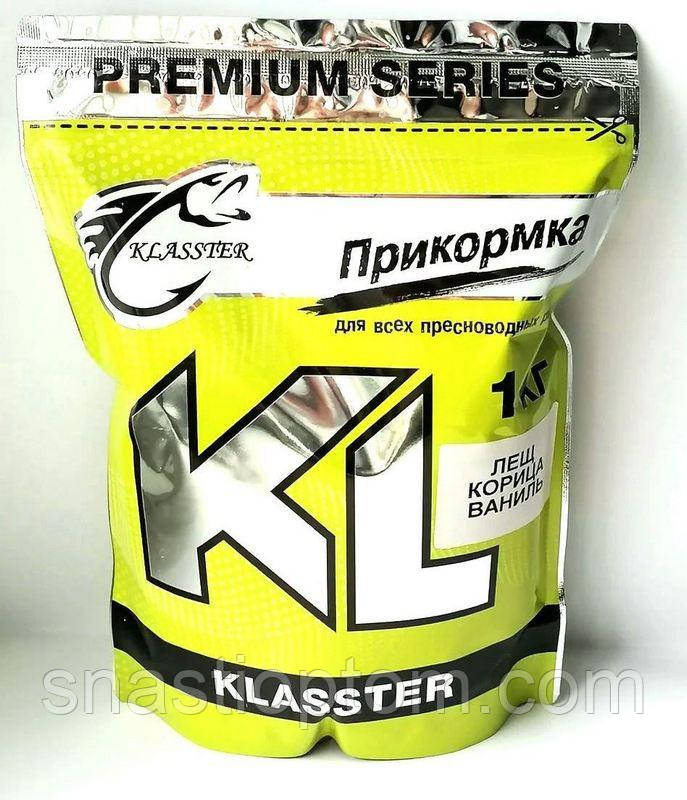 Рибальська прикормка KLASSTER PREMIUM Лящ-Кориця-Ваніль, 1кг