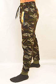 Штани спортивні чоловічі камуфляжні під манжет і з блискавками на кишенях XL