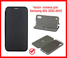 Чохол-книжка Baseus для Samsung Galaxy A01 2020 A015 (шкіряний із візитницею), магнітний чохол підставка, чорний