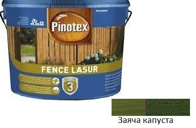 Просочення для дерева є Pinotex Fence Lasur заяча капуста 10л