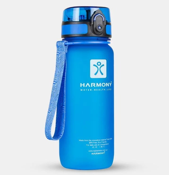 Пляшка для води Harmony 650 мл, блакитна, фото 1