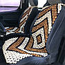 Дерев'яна автомасажна накидка на сидіння авто 130×48×37 см – роликовий масаж, універсальна, фото 2