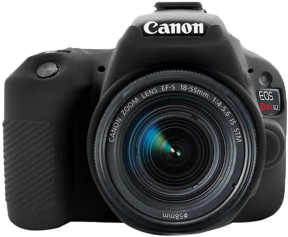 Захисний силіконовий чохол для фотоапаратів Canon EOS 200D, 250D, 200D II - чорний