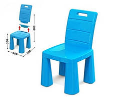 Стілець табурет Долоні блакитний Пластиковий стільчик дитячий
