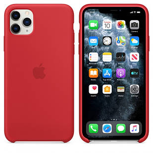 Чохол Silicone Case (силіконовий) для iPhone 11 Pro Red силікон кейс айфон 11 про червоний