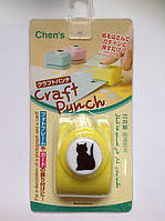 Діркопробивач фігурний Кішка кнопка 1,8 см