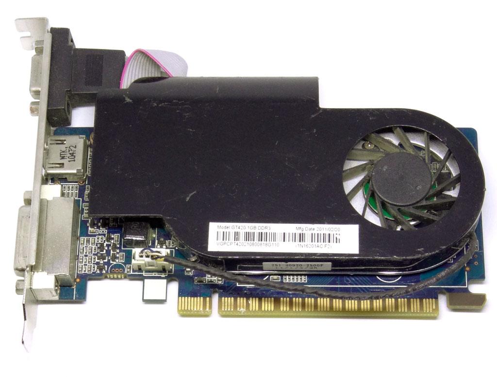 Відеокарта Zotac Geforce GT 420 1Gb PCI-Ex DDR3 128bit (DVI + HDMI + VGA)