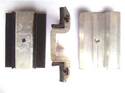 Притискач для безрамних сонячних панелей. Алюмінієвий. Б/У. Міжпанельний