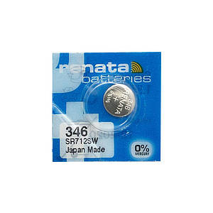 Годинникова батарейка 346 / SR 712 SW Renata Silver Oxide (1.55v) 1шт.