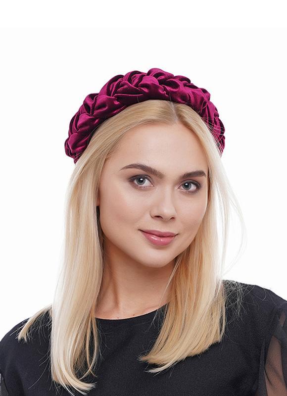 Оксамитовий обруч косичка ,,Марсала,,