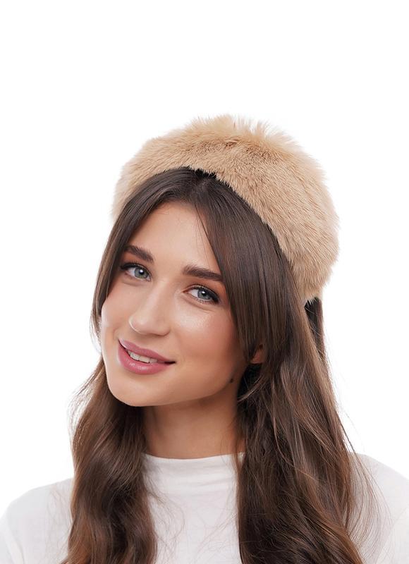 Стильний хутряний обруч-обідок для волосся My Scarf, фото 1