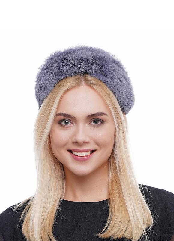 Стильний хутряний обруч-обідок для волосся My Scarf