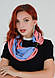 Кашеміровий шарф "Мілан ", шарф снуд, шарф бактус, зимовий жіночий шарф, великий жіночий шарф, фото 5