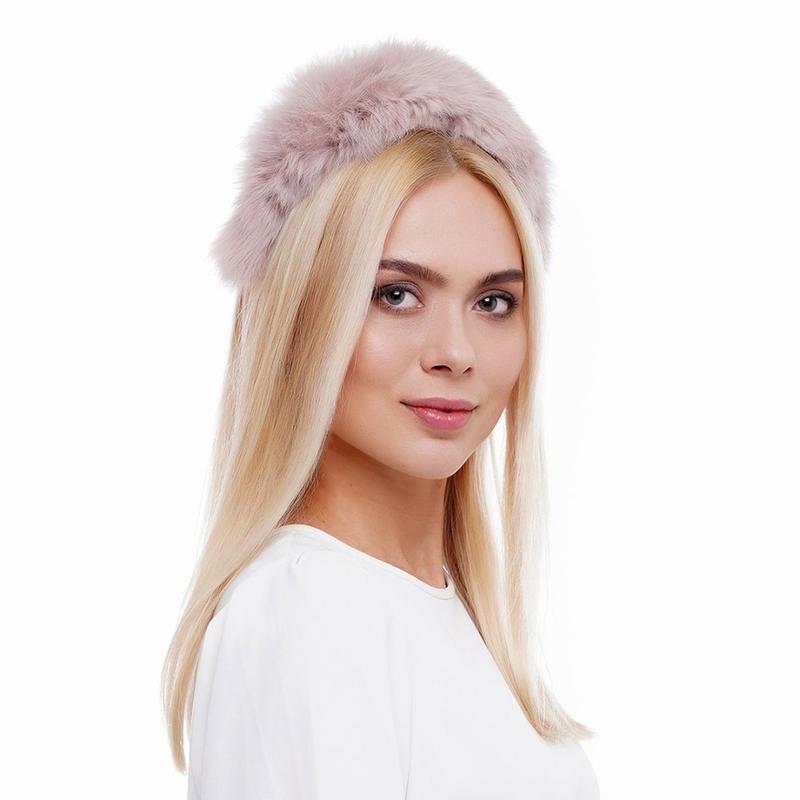 Стильний хутряний обруч-обідок для волосся My Scarf, фото 1