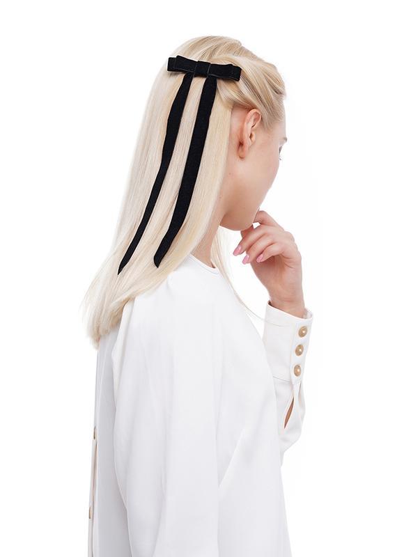 Оксамитовий бант - прикраса для волосся, фото 1