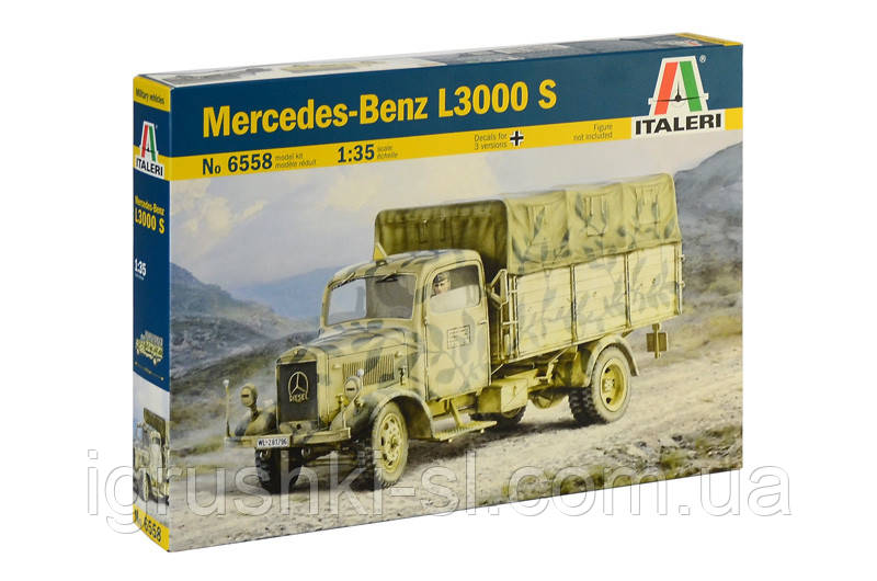 Збірна модель Italeri (1:35) Вантажний автомобіль Mercedes-Benz L3000 S, фото 1