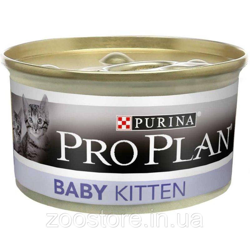 Корм влажный для котят Purina PRO PLAN (ПРО ПЛАН) BABYKITTEN паштет с курицей 85г
