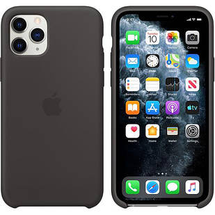 Чохол Silicone Case (силіконовий) для iPhone 11 Pro Black силікон кейс айфон 11 про чорний