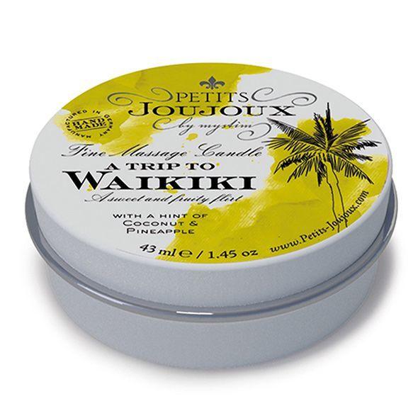 Масажна свічка Petits Joujoux - Waikiki Beach - Coconut and Pineapple (43 мл) з афродизіаками (SO3173) Feromon