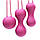 Набір вагінальних кульок Je Joue - Ami Fuchsia, діаметр 3,8-3,3-2,7см, вага 54-71-100гр ( SO3044 ), фото 4