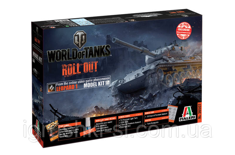 Збірна модель Italeri (1:35) Танк Leopard 1 "World of Tanks"