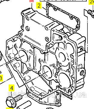 3716c16/5 Крышка передняя двигателя Perkins 1004, запчасти перкинс, Perkins запчасти