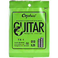 Струна Orphee TX-1 Plain Steel .010 acoustic or electric